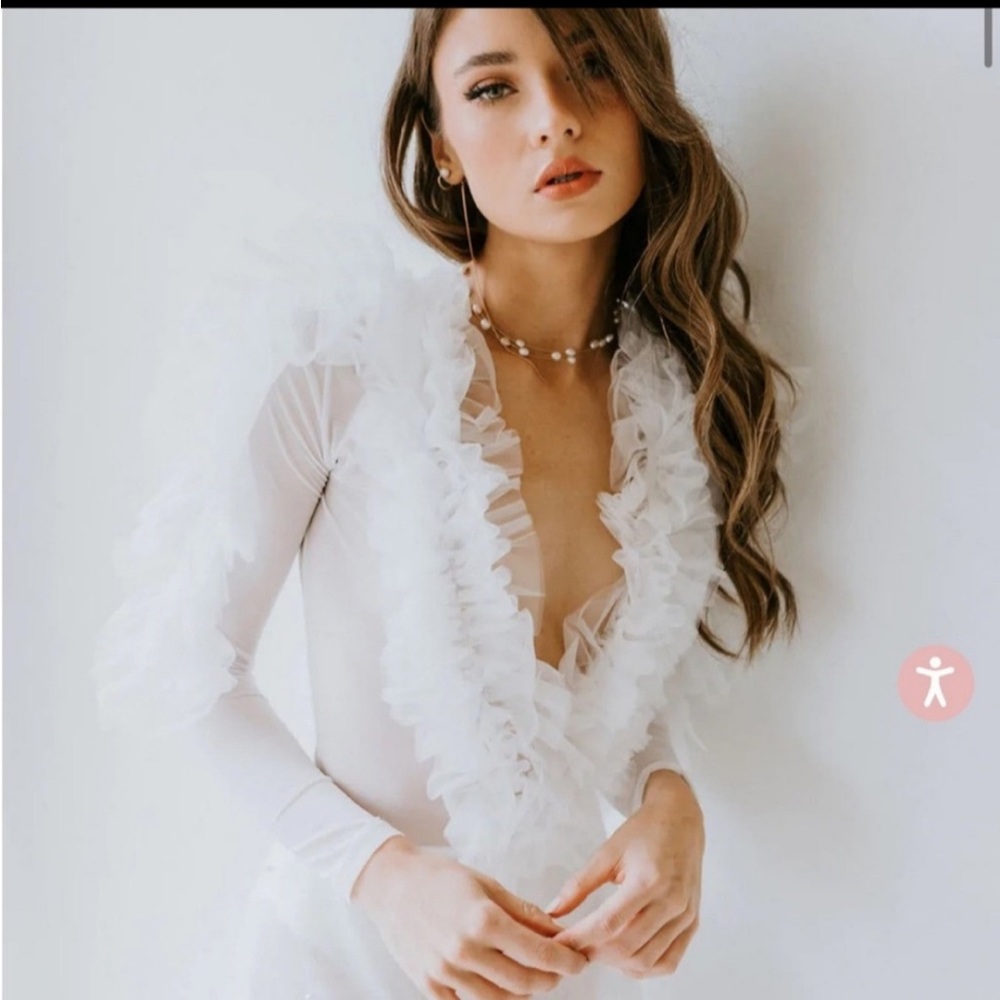 Untamed petals— Holly Ruffle Mesh Bodysuit